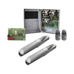 Kit de operadores AXO 5024 Para puertas Abatibles de hasta 5 Metros y 400 Kg de peso por hoja 