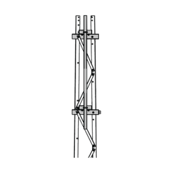 Mástil 2-3/8" x 1.8 m para Montaje en Cara de Torre Super Titan Secciones 3 a 7.