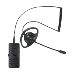 PTT inalámbrico Bluetooth con auricular con micrófono boom para radios Kenwood Serie NX5000/3000