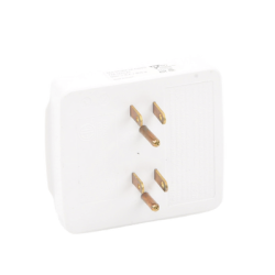 Multicontacto para pared con 6 contactos color blanco,125 V /15 A
