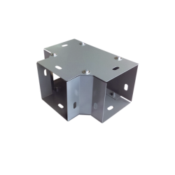 Derivación "T" horizontal 65 x 65 mm, fabricado en lámina de acero al carbón 