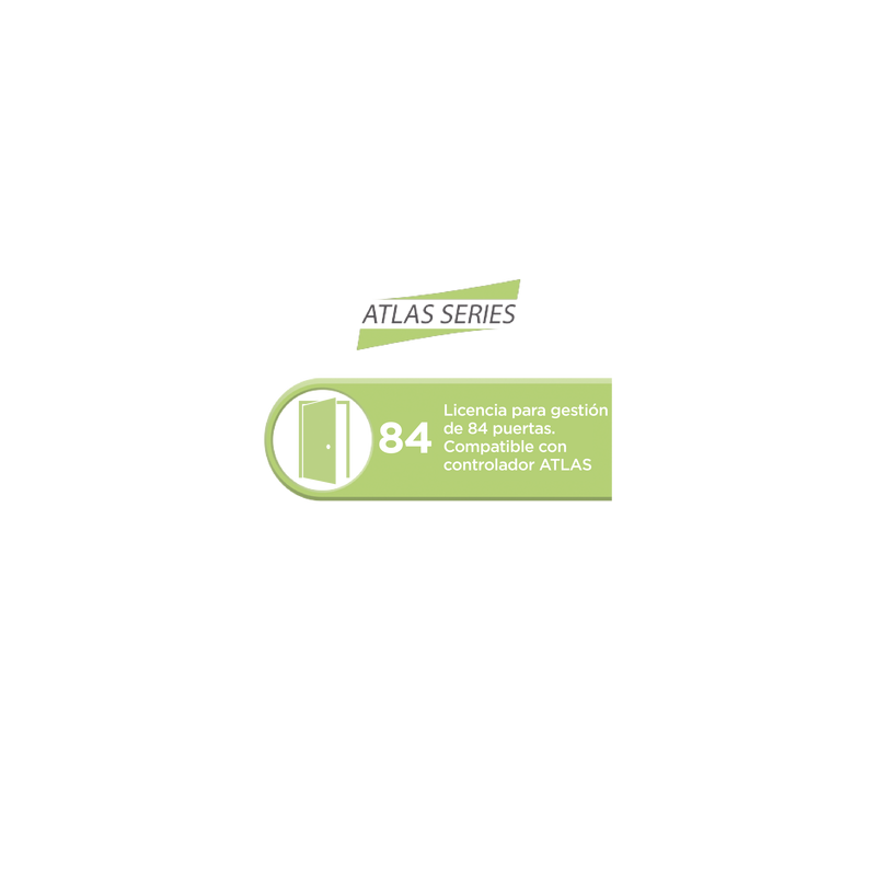 Licencia para 84 puertas compatible con controlador ATLAS