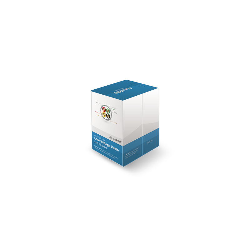 Bobina de 152 metros, 4 x 18 AWG, FRPVC, CM, para aplicaciones en control de acceso