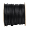 Bobina de cable FTP con Mensajero de Acero de 305 m Cat6+ CALIBRE 23, color negro, para aplicaciones en video vigilancia y redes de datos / Uso en Intemperie y aplicaciones Aéreas