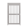 Puerta de Alta Seguridad de Cuerpo Completo Acabado en Acero Inoxidable