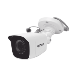 Bala TURBOHD 2 Megapíxeles (1080p) / METALICA / Gran Angular 103° / Lente 2.8 mm / IR EXIR Inteligente 20 mts / Exterior IP66 / TVI-AHD-CVI-CVBS