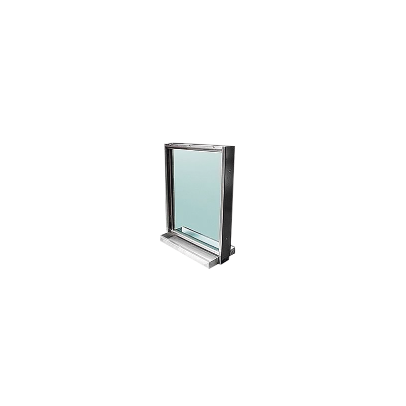  Ventana blindada Nivel III / Acero Inoxidable / 38mm de espesor / Charola pasa documentos