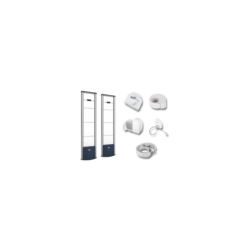 Kit de Arcos EAS para Protección de Ropa, Botellas, con Accesorios RX, TX 8.2 MHz hasta 1.8 m