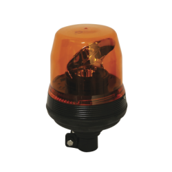 Baliza rotativa LED color ambar SAE Clase I con montaje de poste