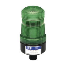 Mini baliza de LED color verde montaje permanente SAE Clase III
