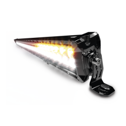  Barra de luz LED clara/ ambar, 12-24 Vcc, 12,600 lumenes, IP67