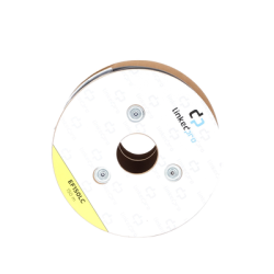 Carrete de Fibra Óptica Monomodo con conectores LC-LC Duplex, Reforzada con Kevlar, de 150 metros, Para instalaciones subterráneas por tubería