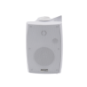 Altavoz de Pared de 2 vías | Woofer 4in + 1.5in | 2.5W - 20W | Para Sistemas 70/100V y 8 ohms | Material ABS | Rejilla y Bracket de Metal | Color Blanco