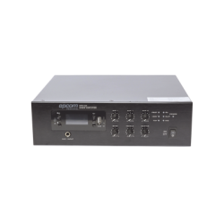 Mini Amplificador de Audio Mezclador | 120W RMS | Sistema 70/100V | MP3 | Tuner | Bluetooth | Musica ambiental y Voceo