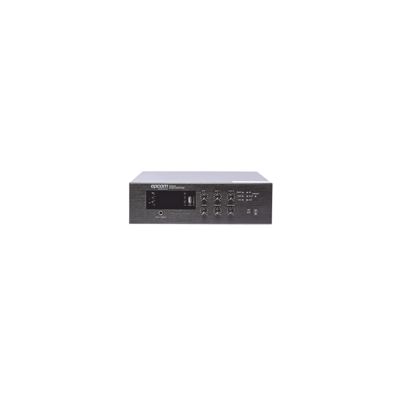 Mini Amplificador de Audio Mezclador | 240W RMS | Sistema 70/100V | MP3 | Tuner | Bluetooth | Musica ambiental y Voceo