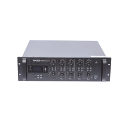 Mezclador Amplificador de Audio - 4 zonas de 240W RMS Hasta 960W | 4 Canales | 5 Entradas | MP3 Tuner USB/SD | 1 Entrada de Micrófono 