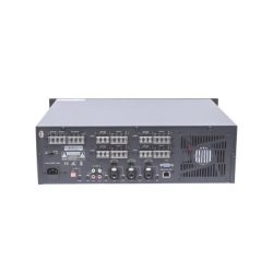 Mezclador Amplificador de Audio - 4 zonas de 240W RMS Hasta 960W | 4 Canales | 5 Entradas | MP3 Tuner USB/SD | 1 Entrada de Micrófono 