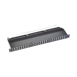 Panel de parcheo de impacto (110) blindado de 48 puertos Cat6A 