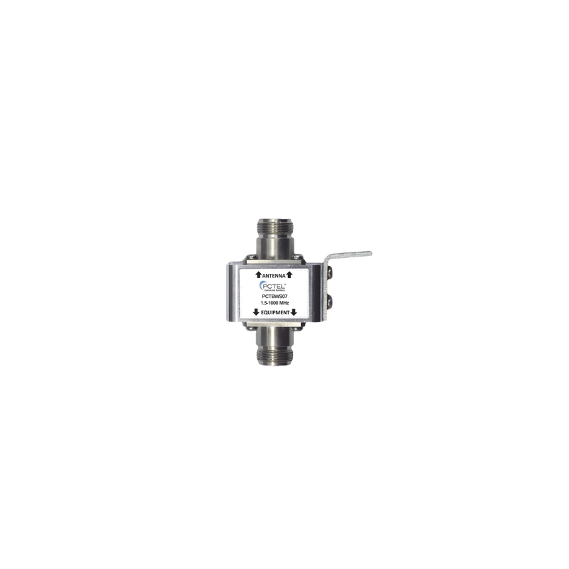 Protector Coaxial con ceja frontal, conectores N hembra