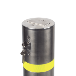 Bolardo Desmontable de Acero Inoxidable  de 900 mm de Altura /  Ideal para aplicaciones de delimitaciones vehiculares y peatonales 