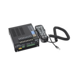 Sirena Vehicular H2 Covert ™ de 200W de Potencia, Con Controlador Unimando de 14 Botones Para Control de Tonos, 7 Salidas Auxiliares y Micrófono