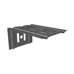 Ménsula Para MallaFils, para montaje en pared, para anchos de charola de 100 mm, con acabado electrozinc