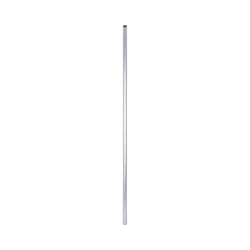 Poste de esquina fabricado en tubo galvanizado con 5 perforaciones para aisladores.