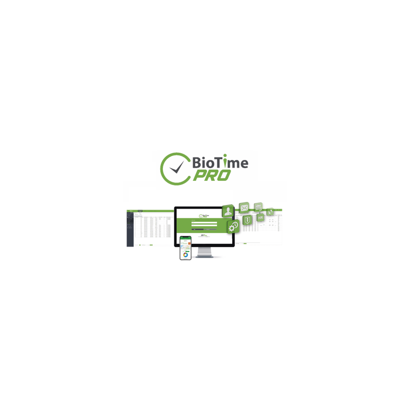 Software de Gestión Centralizada de Asistencia BIOTIMEPRO Licencia de 1 empleado adicional