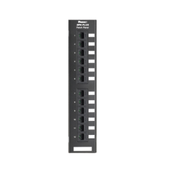 Panel de Parcheo de Impacto 110, Categoría 6, Montaje en Pared Usando Accesorio WB89D, de 12 Puertos