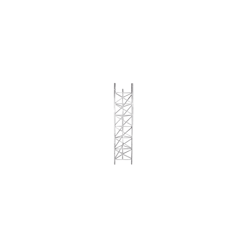Tramo de Torre de 3 m x 60 cm de Ancho (Tubo 1 1/4" Ced. 40), Galvanizado por Inmersión en Caliente, Hasta 99 m de Elevación.