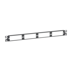 Patch Panel de Fibra Óptica, Para 4 Placas Acopladoras FAP o FMP, Color Negro, 1UR