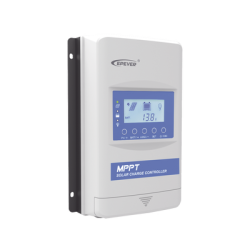 Controlador Solar MPPT 40A, Máximo Voltaje de Circuito Abierto Voc 100Vcc, Programado p/ Bateria de Litio en sistema a 12V