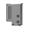 Gabinete de Piso para Exterior con Ventiladores y Termostato con Rack de 19" de 16 U + Espacio para Baterías, Se envía el Gabinete Armado.