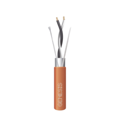 Carrete de 305 Metros / Cable 2 x 18 AWG / Color Naranja / Blindado / Plenum / Trenzado para Aplicaciones de Transmisión de Datos a Alta Velocidad para Automatización, EIA-485, BACnet y otros Sistemas de Comunicación