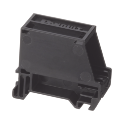 Adaptador de 1 Puerto, Para Conectores Tipo Mini-Com, Montaje en Riel Din Estándar de 35mm, Color Negro