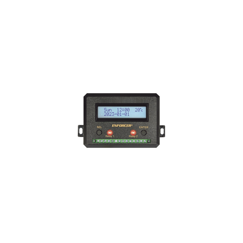 Temporizador Anual / Dos Relevadores / Programable / Pantalla LCD