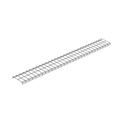 Charola para Canalización Wyr-Grid® Tipo Malla, Con Pintura Electrostática en Color Negro, 12 in (317.5 mm) de Ancho, 53.1 mm de Alto y 3 m de Largo 
