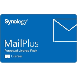 Paquete de Licencias Synology MailPlus | 5 Cuentas de Correo Electrónico Activas | Licencias Permanentes | Compatible con Soluciones High-Availability | Migración a Otro Synology NAS.