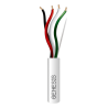Bobina de 152 Metros de Cable / 4 x 16 AWG / Cable AUDACIOUS / Riser / Libre de Oxígeno / Color Blanco / Aplicaciones de Alarmas de Intrusión y Automatización