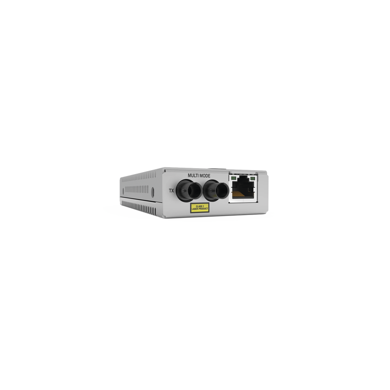 Convertidor de medios Fast Ethernet a fibra óptica, conector ST, monomodo (SMF), versión TAA (Trade Agreement Act)