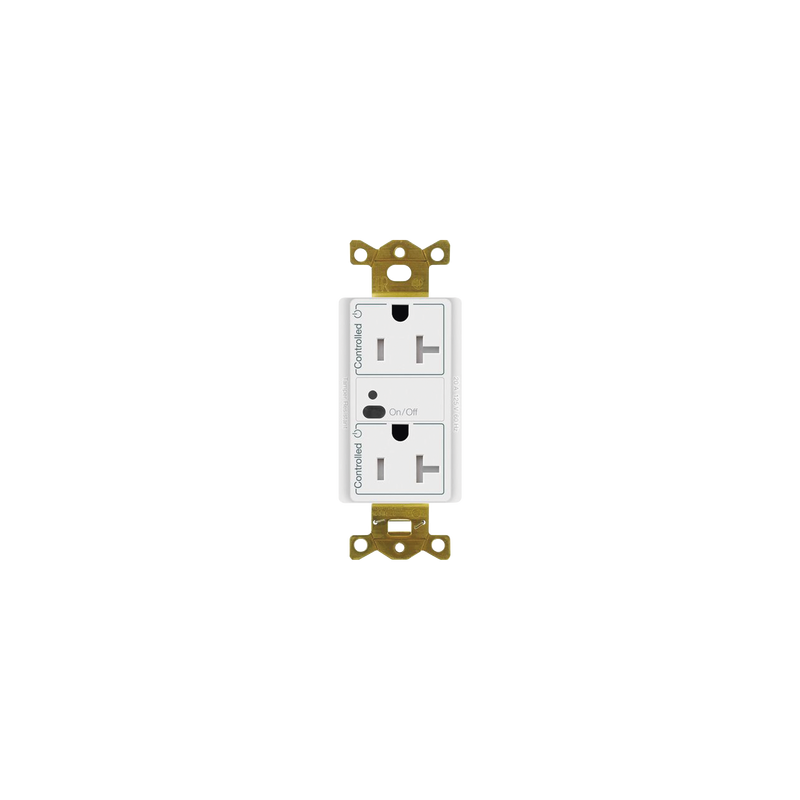 Receptáculo con señal inalámbrica ClearConnect Lutron VIVE / 20 A, control inteligente en 1 conector.