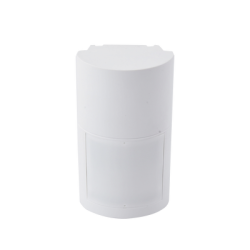 Detector de Movimiento Pasivo / Inalambrico (alimentación) / Altura de montaje 0.8m a 2.7 m  ajustable  / 100% Exterior / Compatible con cualquier panel de alarma