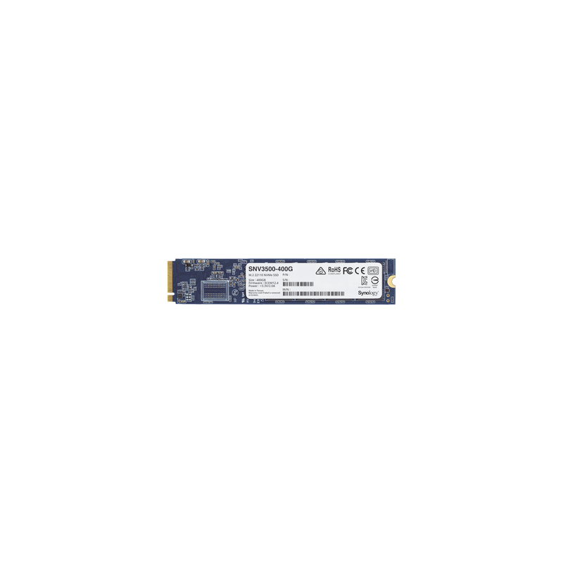 SSD 400GB NVMe M.2 22110, diseñada para Synology NAS con ranuras M.2 integradas