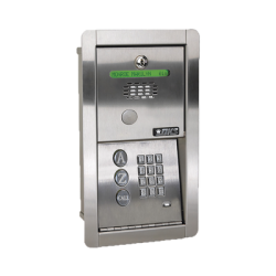Audioportero Telefónico DKS Con Directorio / 100 Números Telefónicos / Control Para 2 Puertas / Gabinete Para Empotrar / Marcación a 16 Digitos / Linea análoga o digital 
