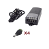 Kit con fuente EPCOM con salida de 12 Vcc a 5 Amper con 4 salidas / Incluye conectores JR52
