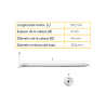 Motor inalámbrico (RTS) de baterías convierta sus persianas de cadena en sistemas inteligentes, para ventanas de 2.30m ancho / 3.50m alto, no incluye textil
