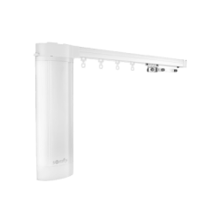 Kit para convertir, automatizar y controlar sus cortinas tradicionales (riel 4.8m, 65 kilos), motor inteligente. Integre con Alexa y control remoto desde su App.