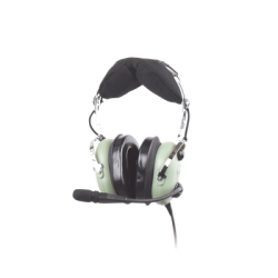 Auriculares con atenuación de ruido pasivo para radios aéreos en helicópteros