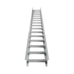 Escalera de Aluminio Portacables / Perfil Z / Peralte 3 1/4" /Paso 9" / Ancho 9" / 3.66 metros / Capacidad Máx. 205 Cables / Incluye Cople Union y Tornillería
