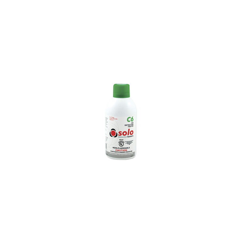 Lata De Gas De Monóxido De Carbono (CO) Genuino Para Prueba De Detectores De CO, Uso Manual o En Dispensadores SOLO-330/SOLO-332, Listado UL